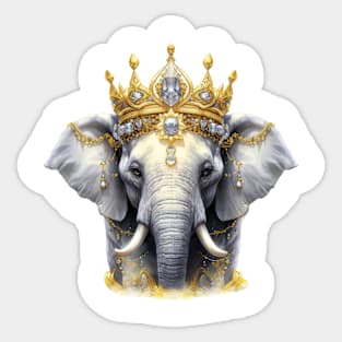 Elephant King Sticker